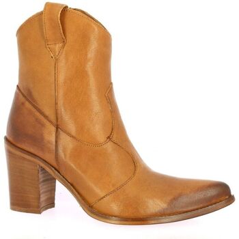 Chaussures Femme check Boots Emanuele Crasto check Boots cuir Marron