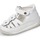 Chaussures Fille Sandales et Nu-pieds Falcotto Sandales semi-fermées en cuir avec fleurs appliquées GRISA Blanc