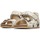 Chaussures Fille Sandales et Nu-pieds Falcotto Sandales en cuir à scratch et boucle BEA Blanc