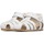 Chaussures Fille Sandales et Nu-pieds Falcotto Sandales semi-fermées en cuir avec cœurs ALBY Blanc