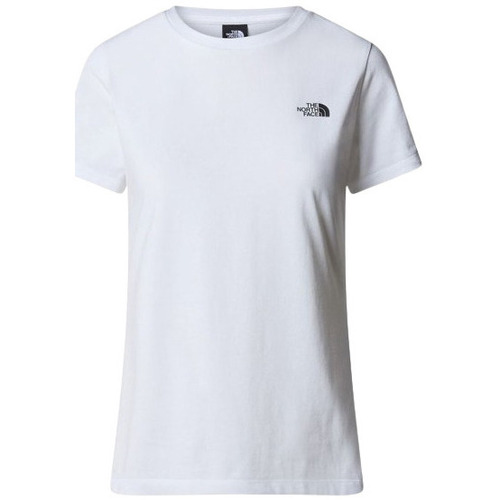 Vêtements Femme T-shirts manches courtes The North Face TEE SHIRT SIMPLE DOME BLANC - TNF WHITE - M Multicolore