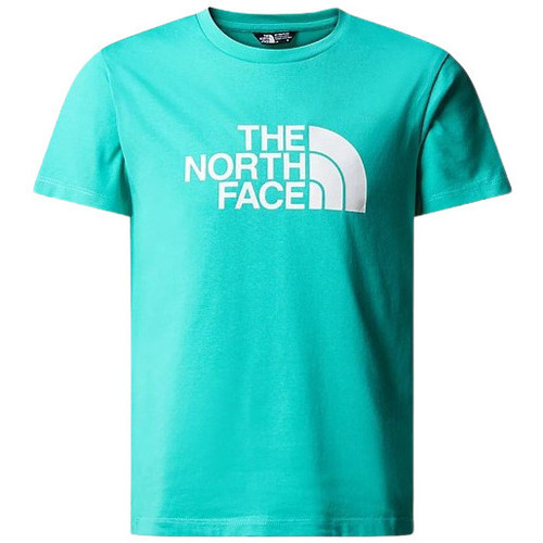 Vêtements Garçon T-shirts manches courtes The North Face TEE SHIRT EASY BLEU CLAIR - GEYSER AQUA - L Multicolore