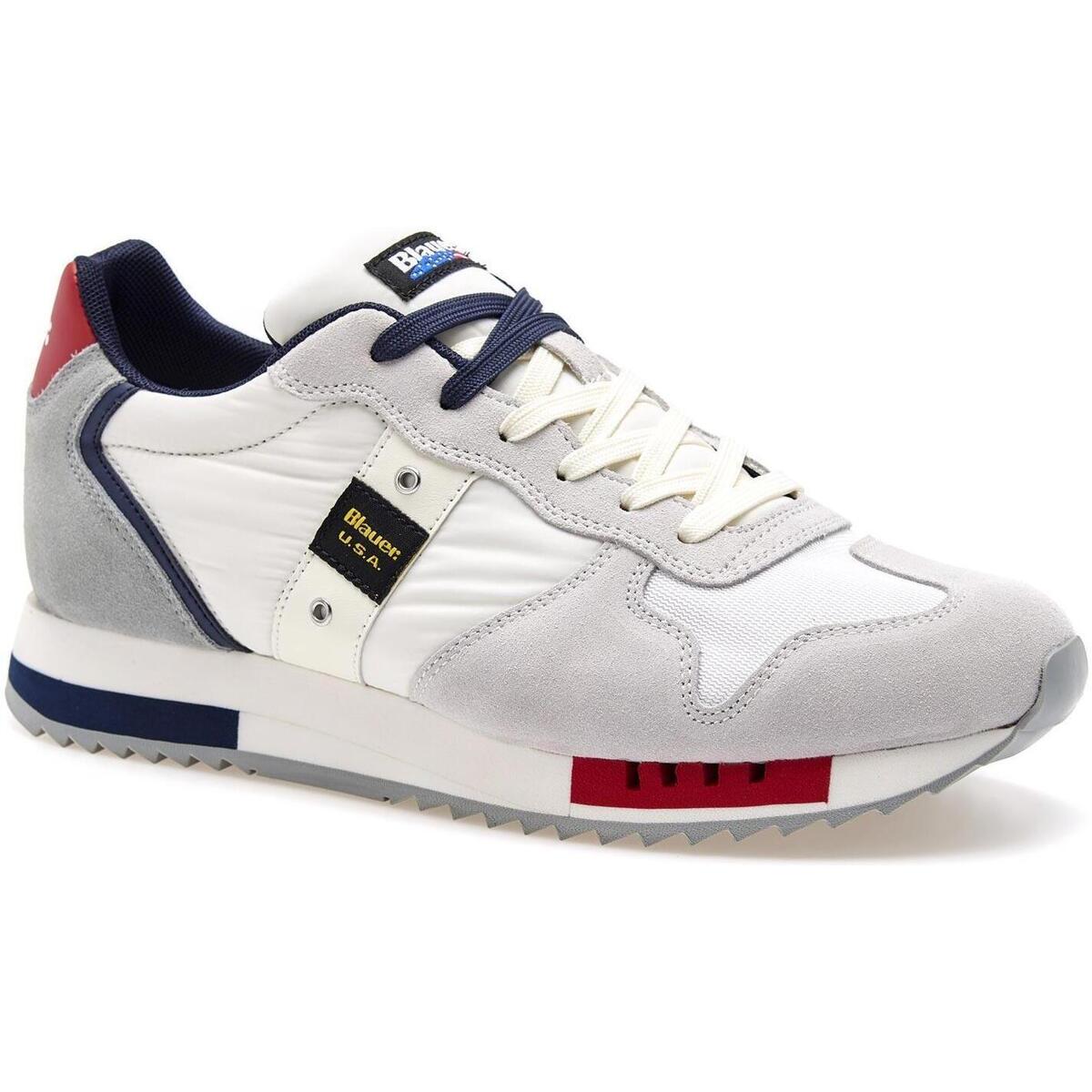 Chaussures Homme Baskets basses Blauer BLUPE24-QUEENS01-WHI Blanc