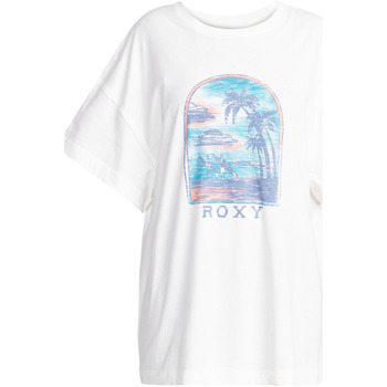 Vêtements Fille T-shirts manches courtes Roxy Sweeter Sun B Blanc