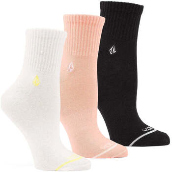 Sous-vêtements Homme Chaussettes Volcom Calcetines Mujer  The New Crew - Multi (Pack 3) Noir