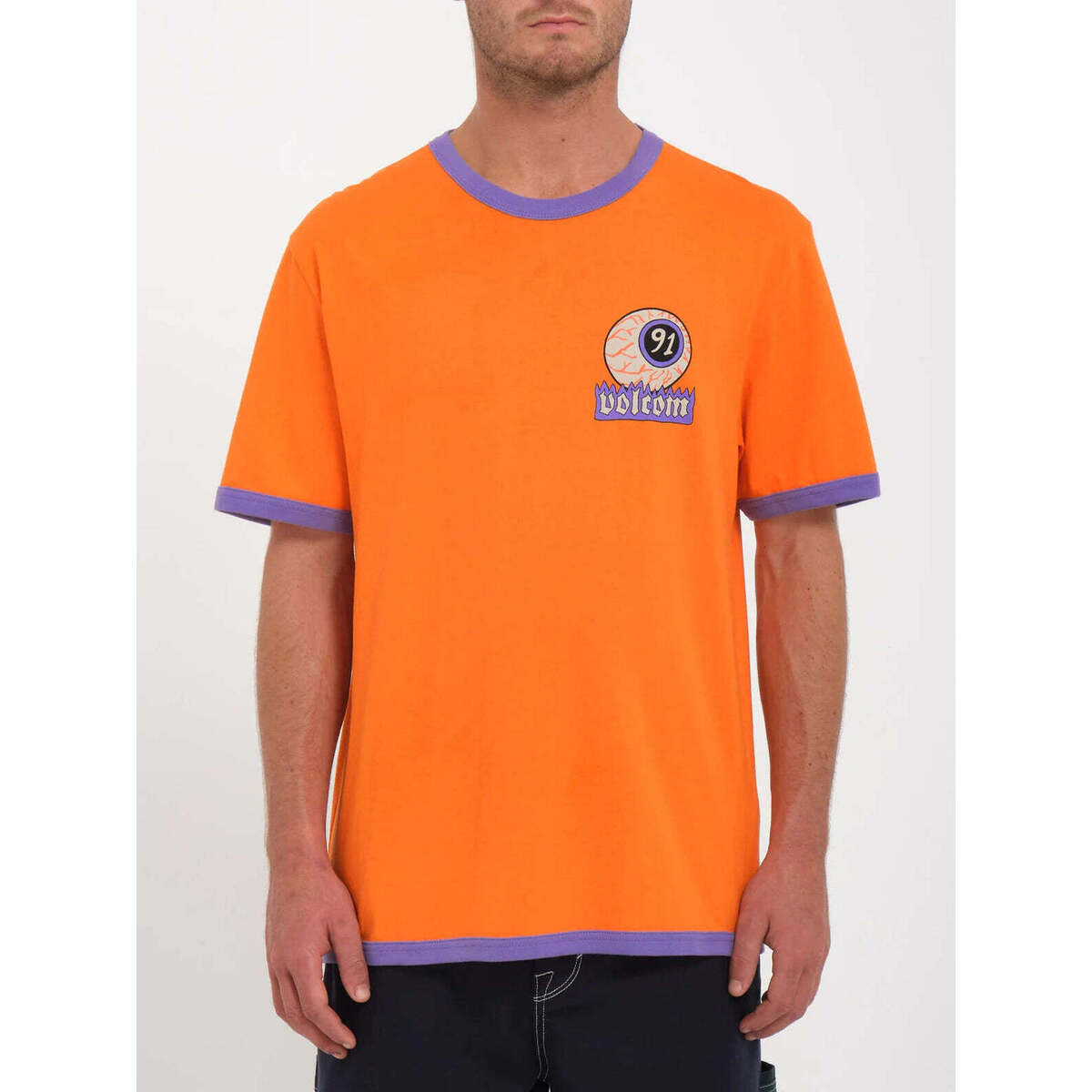 Vêtements Homme T-shirts manches courtes Volcom Camiseta  Nando Von Arb Ringer - Carrot Orange