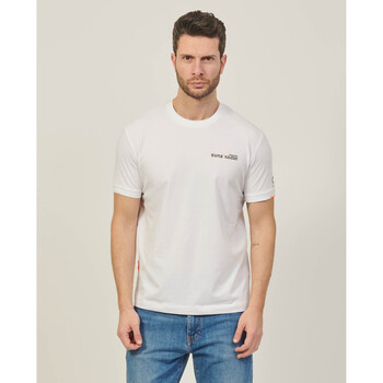 Vêtements Homme Tops / Blouses Suns T-shirt à col rond  en coton Blanc