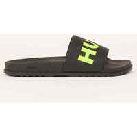 Chaussures Homme Mules BOSS Chaussons slide avec bande logo Noir