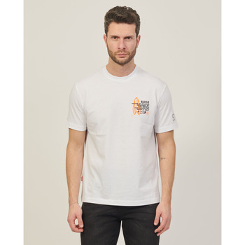 Vêtements Homme Tops / Blouses Suns T-shirt coton homme  surf Blanc