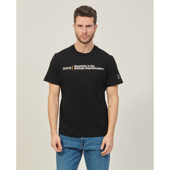 Vêtements Homme T-shirts & Polos Suns T-shirt homme philosophie  en coton Noir