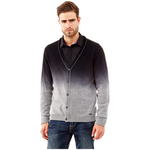 Vêtements Homme Gilets / Cardigans Guess Pull Cardigan Hector gris Gris
