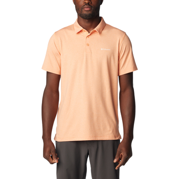Vêtements Homme Short Sleeve Shirred T-shirt Columbia Tech Trail Polo Shirt Orange