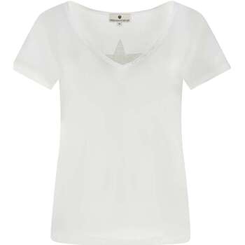Vêtements Homme Gilets / Cardigans Freeman T.Porter T-shirt col v Blanc