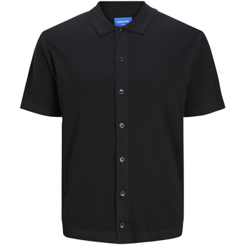 Vêtements Homme T-shirts & Polos Jack & Jones Polo droit Noir