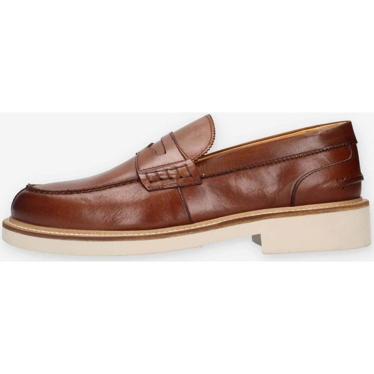 Chaussures Homme Mocassins Exton 2102-VITELLO-LEGNO Marron
