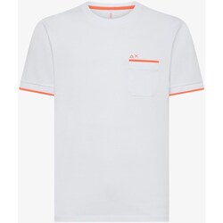 Vêtements Homme T-shirts manches courtes Sun68 T34124 T-Shirt/Polo homme Blanc