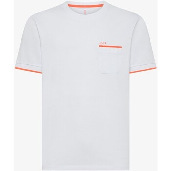 Vêtements Homme T-shirts manches courtes Sun68 T34124 T-Shirt/Polo belts homme Blanc
