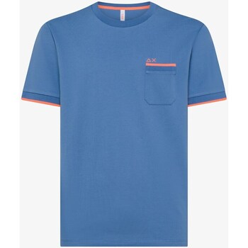 Vêtements Homme T-shirts manches courtes Sun68 T34124 T-Shirt/Polo belts homme Bleu