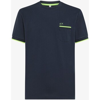 Vêtements Homme T-shirts manches courtes Sun68 T34124 T-Shirt/Polo homme Bleu