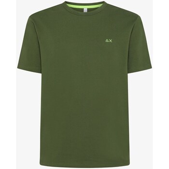 Vêtements Homme T-shirts manches courtes Sun68 T34123 T-Shirt/Polo belts homme Vert