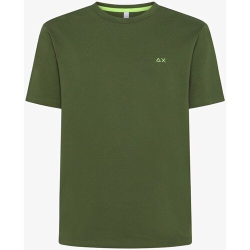 Vêtements Homme T-shirts manches courtes Sun68 T34123 T-Shirt/Polo belts homme Vert