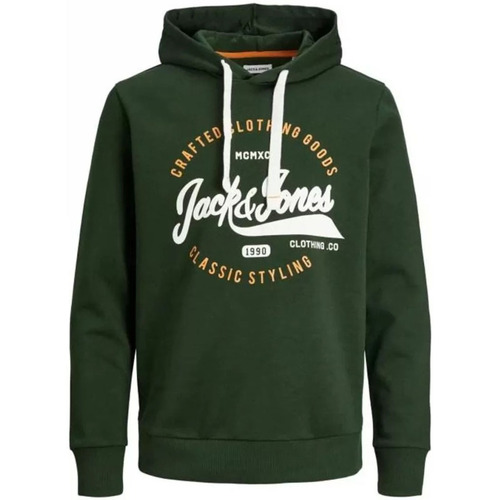 Vêtements Homme Pulls Jack & Jones Mikk Sweat Hood Vert