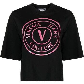 Vêtements Femme elephant motif logo sweatshirt Versace Jeans Couture 76HAHG05-CJ00G Noir
