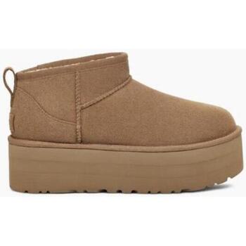 Chaussures Femme Boots UGG collabo sneaker with DC Life PLatform Chestnut 