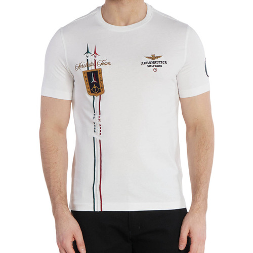 Vêtements Homme T-shirts manches courtes Aeronautica Militare TS2231J592 Blanc