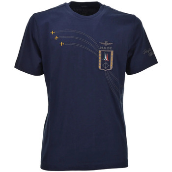 Vêtements Homme T-shirts manches courtes Aeronautica Militare TS2242J592 Bleu