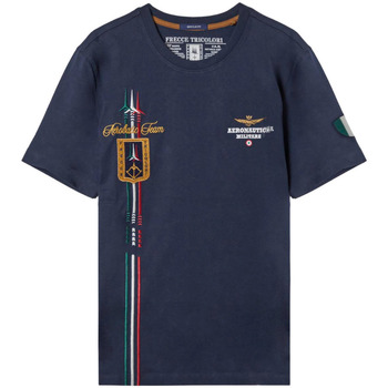 Vêtements Homme T-shirts manches courtes Aeronautica Militare TS2231J592 Bleu