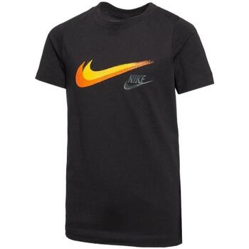 Vêtements Garçon T-shirts navys courtes Nike B nsw si ss tee Noir