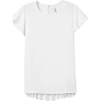 Vêtements Femme Galettes de chaise Tiffosi Kara 3 blanc mc tee Blanc