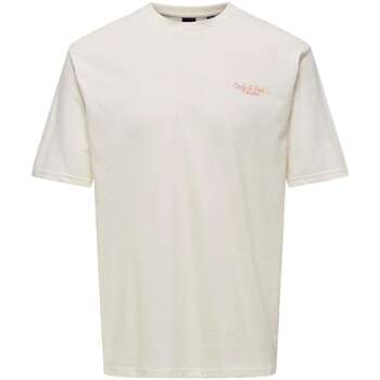 Vêtements Homme T-shirts manches courtes Only&sons 162297VTPE24 Beige