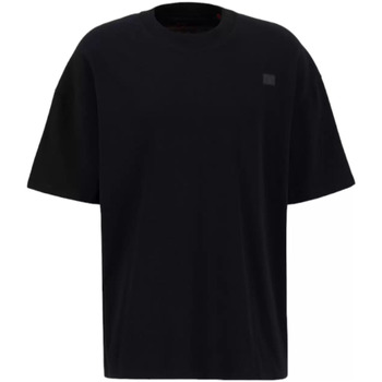 Vêtements Homme Bermuda Cargo Brun Alpha T-shirt  de base sur Noir