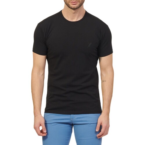 Vêtements Homme T-shirt Sans Manches Femme Yes Zee T778-TA00 Noir