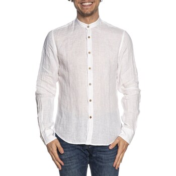 Vêtements Homme Chemises manches longues Yes Zee C512-UP00 Blanc