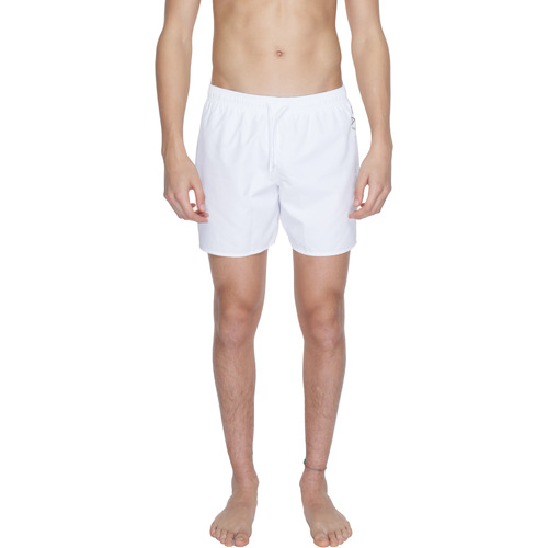 Vêtements Homme Maillots / Shorts de bain Giorgio stonewashed Armani five-pocket straight-leg jeansA7 902035 CC720 Blanc