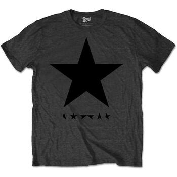 Vêtements T-shirts manches longues David Bowie Blackstar Gris