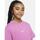 Vêtements Fille T-shirts manches courtes Nike G nsw tee essntl ss boxy Rose