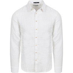 Vêtements Homme Chemises manches longues No Excess Shirt Linen Blanche Blanc