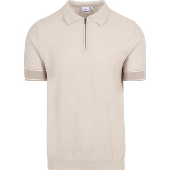 t-shirt blue industry  knitted polo m18 structure beige 