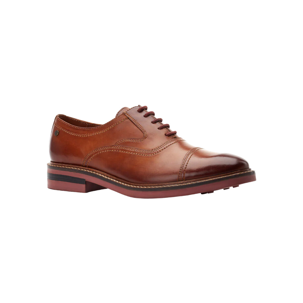 Chaussures Homme Derbies Base London Tatton Rouge