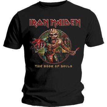 Vêtements T-shirts manches longues Iron Maiden Book of Souls Eddie Noir