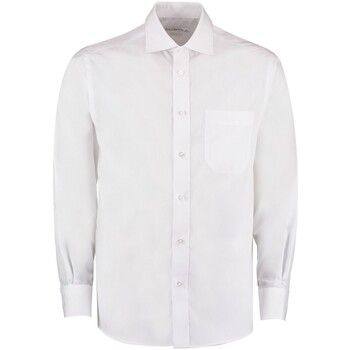 Vêtements Homme Chemises manches longues Kustom Kit Corporate Blanc