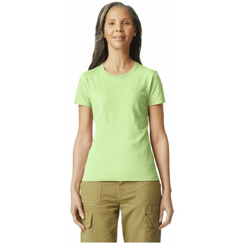 Vêtements Femme T-shirts manches longues Gildan  Vert