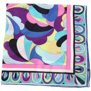 Accessoires textile Femme Echarpes / Etoles / Foulards Emilio Pucci Carré en coton Multicolore