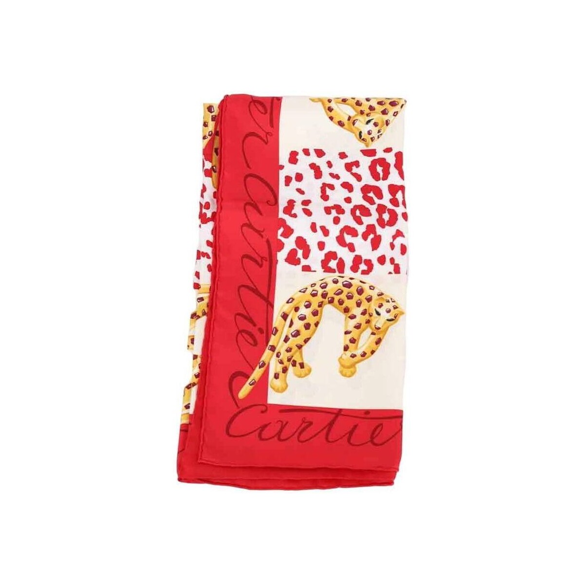Accessoires textile Femme Echarpes / Etoles / Foulards Cartier Carré en soie Rouge