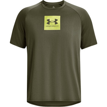 Vêtements Homme Chemises manches courtes Under Armour UA Tech Prt Fill SS Vert