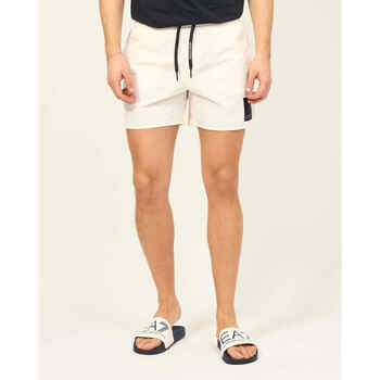 Vêtements Homme Maillots / Shorts de bain EAX AX Maillot de bain boxer avec patch en tissu à logo Blanc